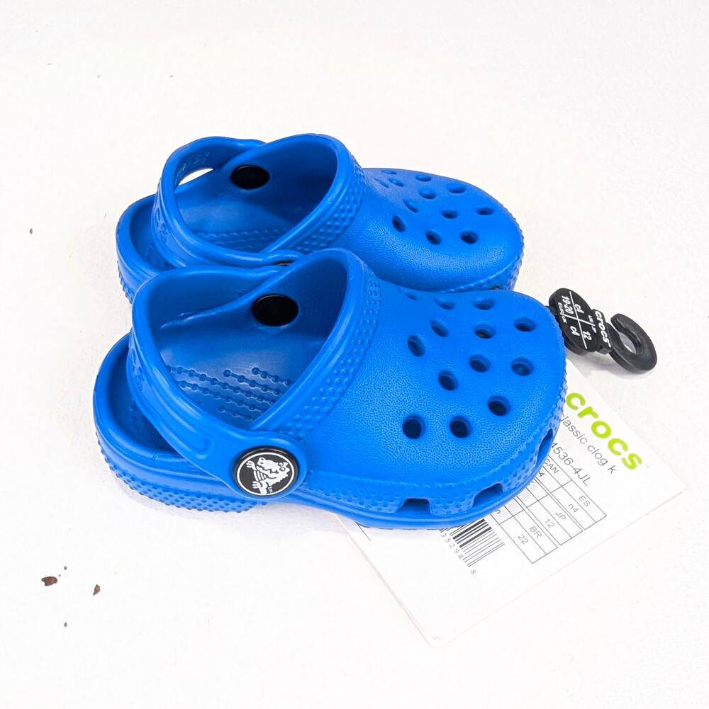 Crocs Infant 4 Bright Blue Clogs Sandals